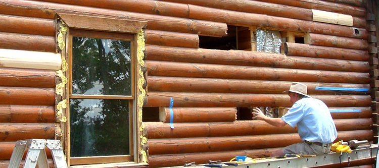 Log Home Repair Lynchburg City, Virginia