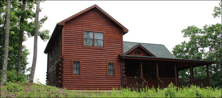 Professional Log Home Borate Application  Lynchburg, Virginia