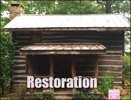 Historic Log Cabin Restoration  Lynchburg City, Virginia